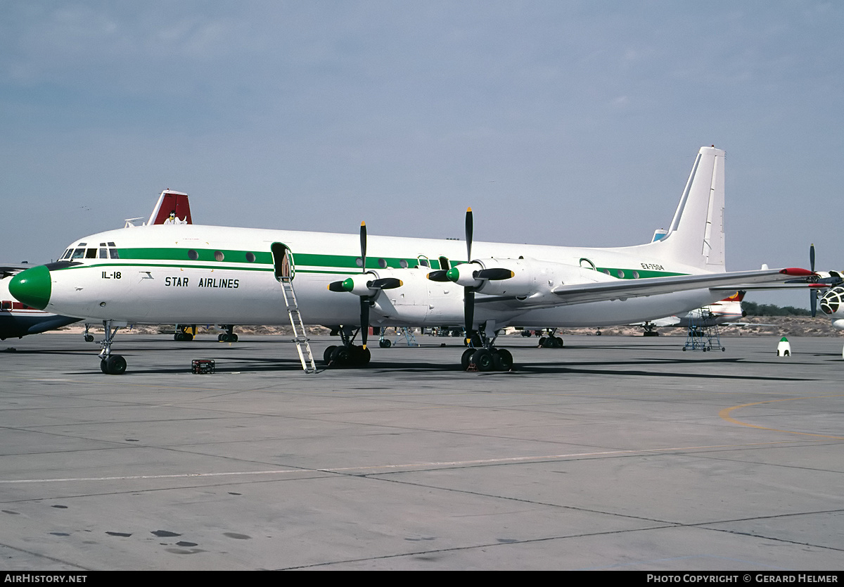 Aircraft Photo of EX-7504 | Ilyushin Il-18V | Star Airlines | AirHistory.net #71703