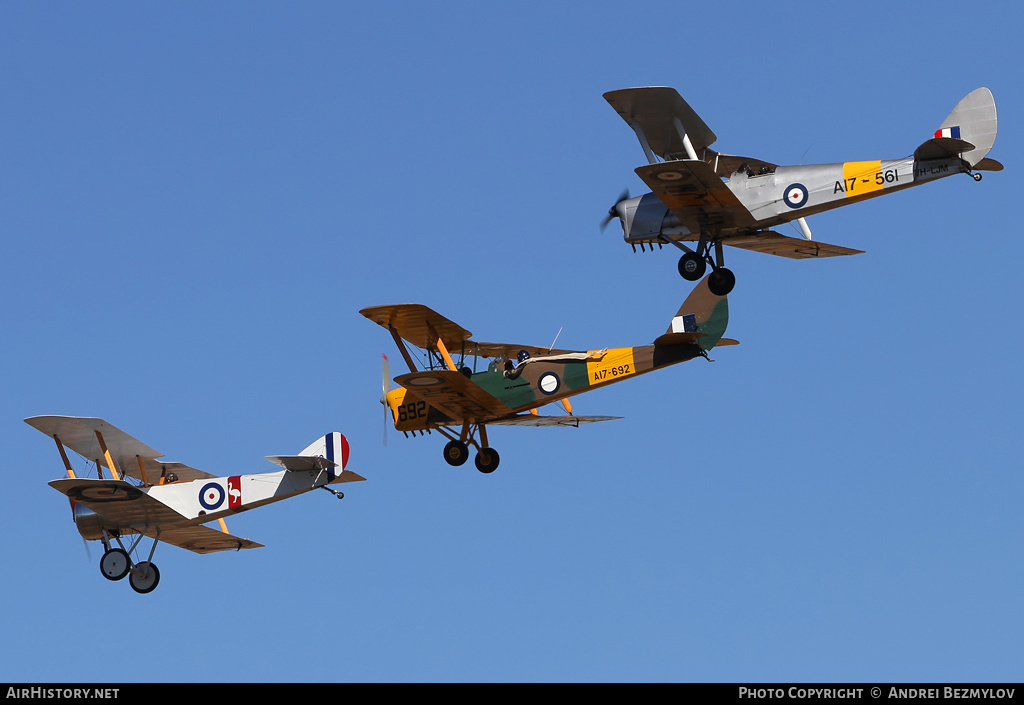 Aircraft Photo of VH-LJM / A17-561 | De Havilland D.H. 82A Tiger Moth | Australia - Air Force | AirHistory.net #71716