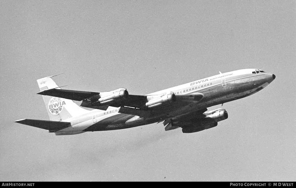 Aircraft Photo of 9Y-TDC | Boeing 707-138B | BWIA International | AirHistory.net #71736