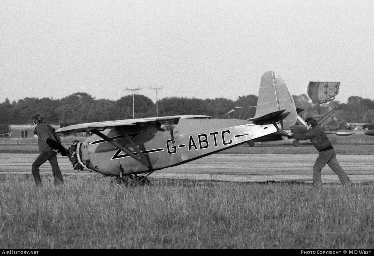 Aircraft Photo of G-ABTC | Comper CLA-7 Swift | AirHistory.net #71745