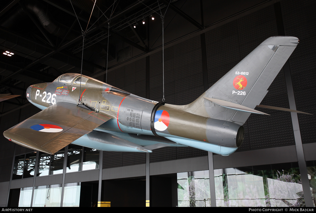 Aircraft Photo of P-226 | Republic F-84F Thunderstreak | Netherlands - Air Force | AirHistory.net #71768