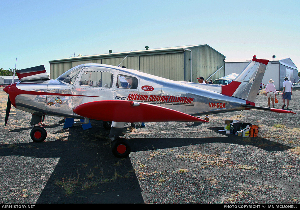 Aircraft Photo of VH-SQA | Beech 19A Musketeer Sport | Mission Aviation Fellowship - MAF | AirHistory.net #71770