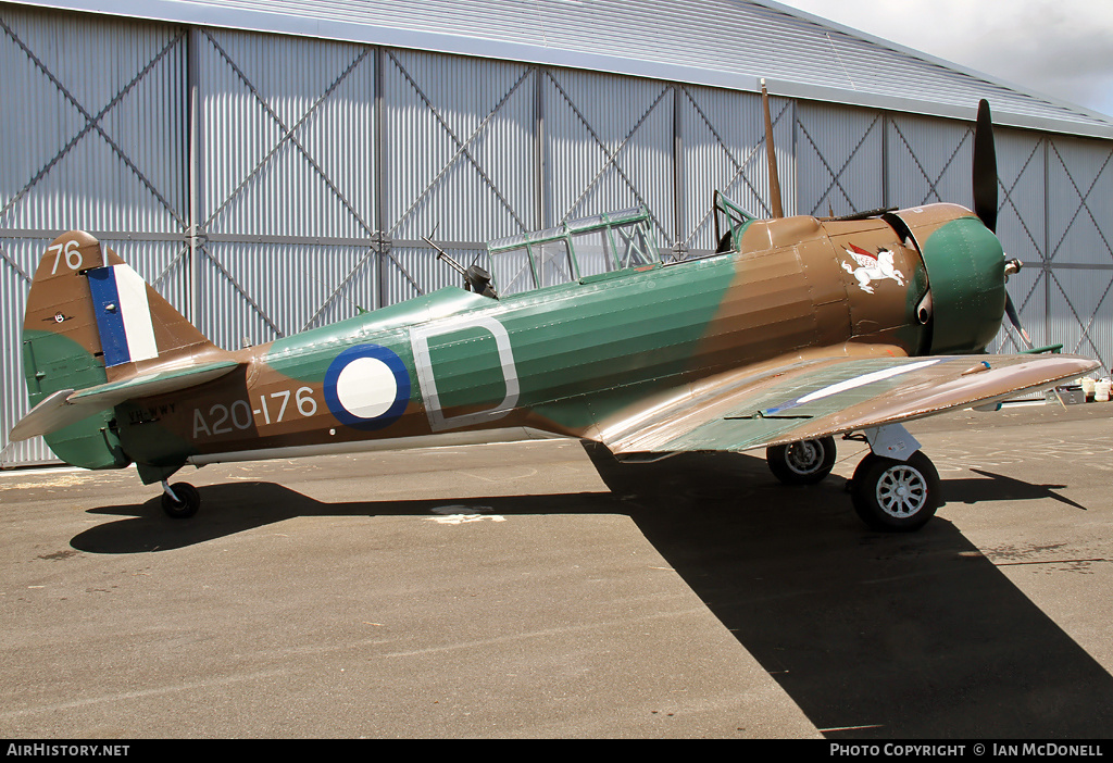 Aircraft Photo of VH-WWY / A20-176 | Commonwealth CA-3 Wirraway Mk II | Australia - Air Force | AirHistory.net #71807