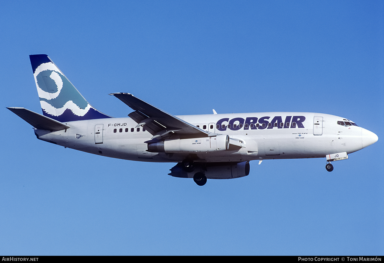 Aircraft Photo of F-GMJD | Boeing 737-2K5/Adv | Corsair | AirHistory.net #71813