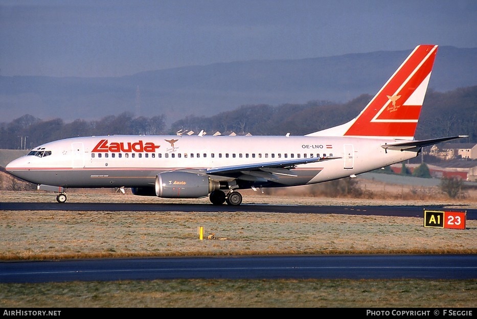 Aircraft Photo of OE-LNO | Boeing 737-7Z9 | Lauda Air | AirHistory.net #71817
