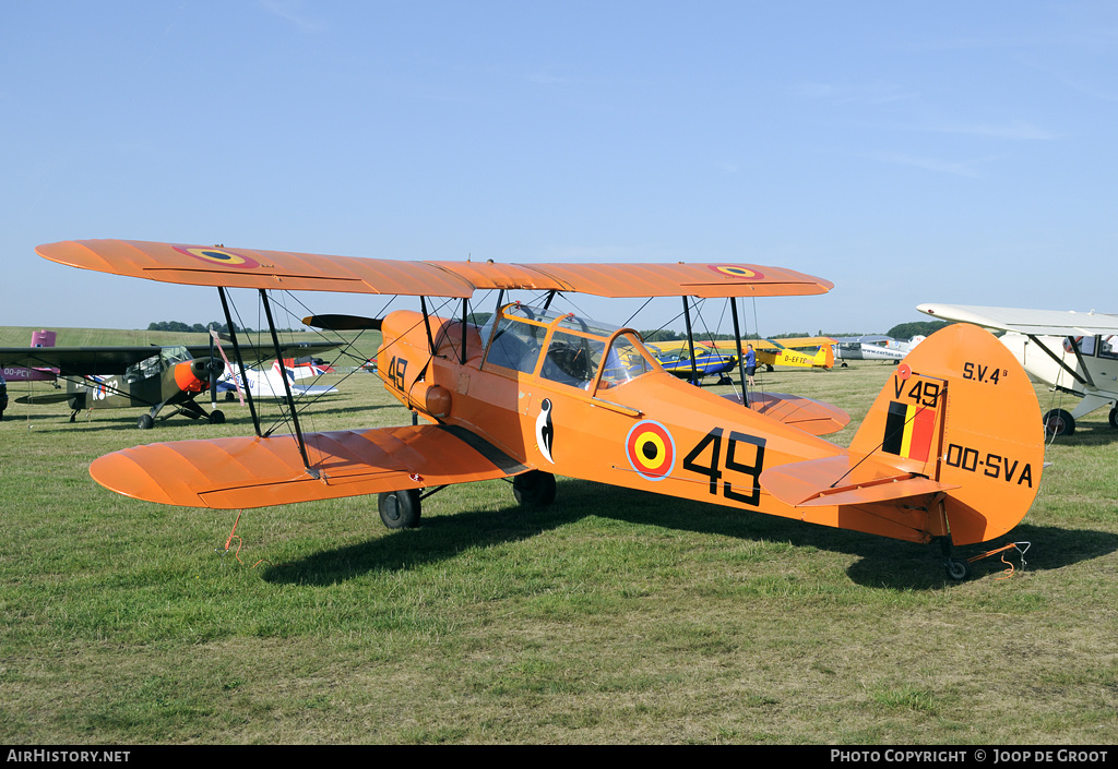 Aircraft Photo of OO-SVA | Stampe-Vertongen SV-4B | Belgium - Air Force | AirHistory.net #71818