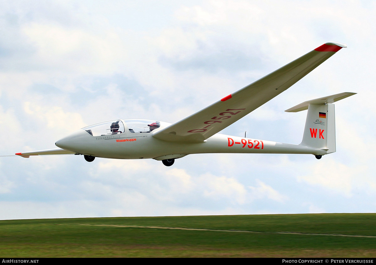 Aircraft Photo of D-9521 | Schleicher ASK-21 | Fliegerschule Wasserkuppe | AirHistory.net #71825