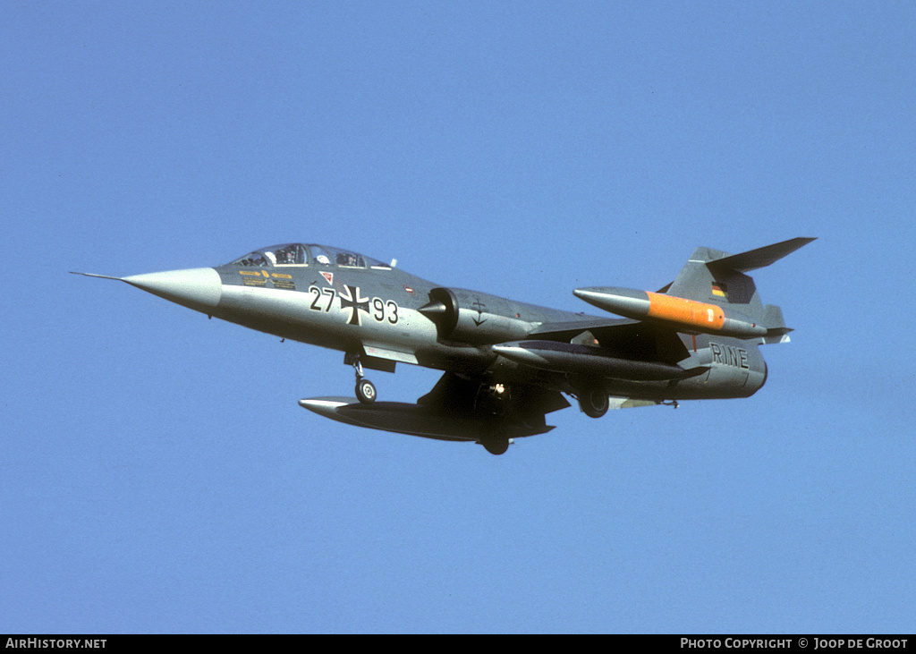 Aircraft Photo of 2793 | Lockheed TF-104G Starfighter | Germany - Navy | AirHistory.net #71849