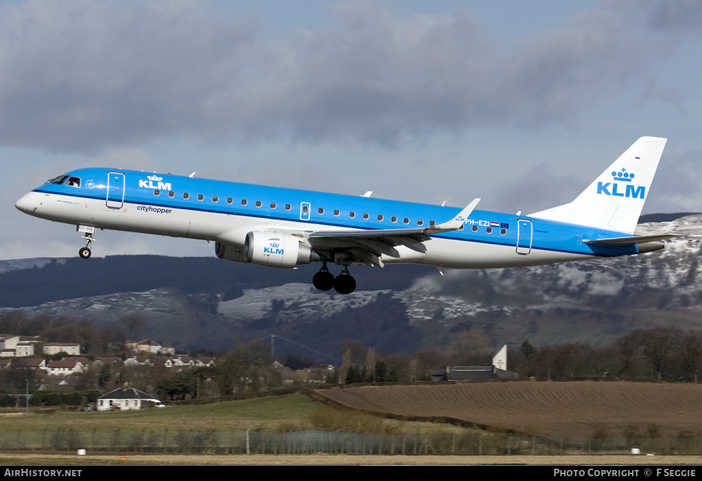 Aircraft Photo of PH-EZI | Embraer 190STD (ERJ-190-100STD) | KLM Cityhopper | AirHistory.net #71899