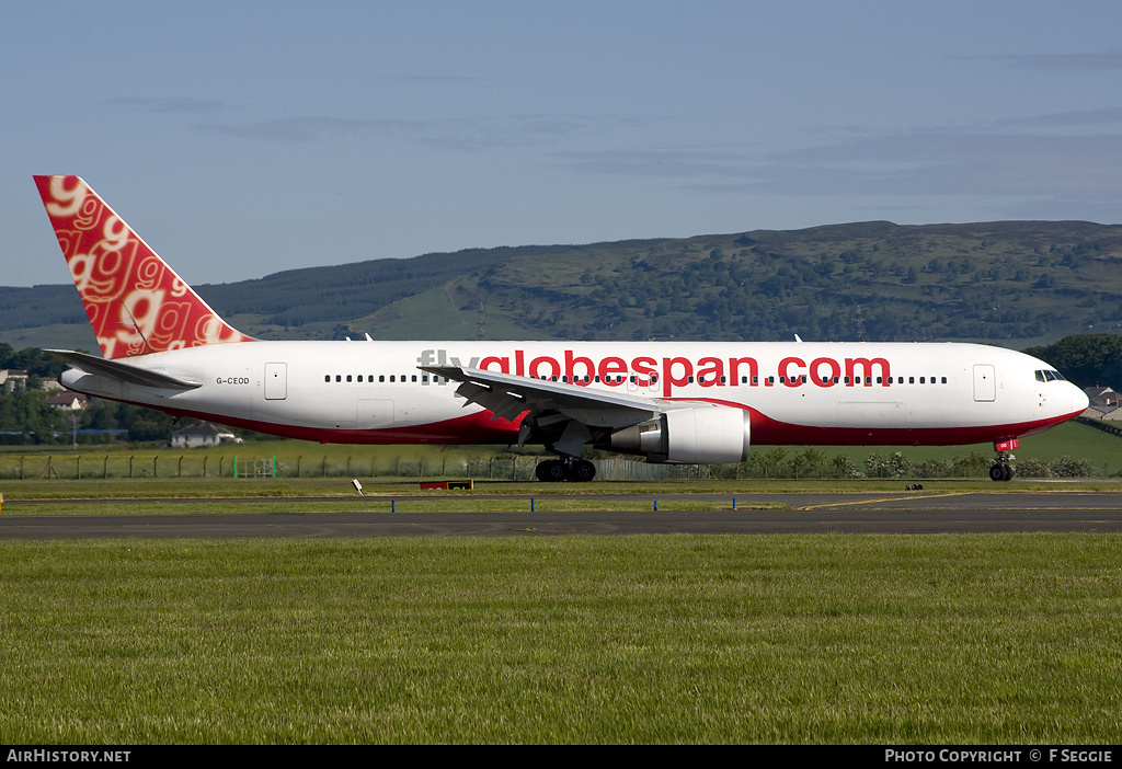 Aircraft Photo of G-CEOD | Boeing 767-319/ER | Flyglobespan | AirHistory.net #71909