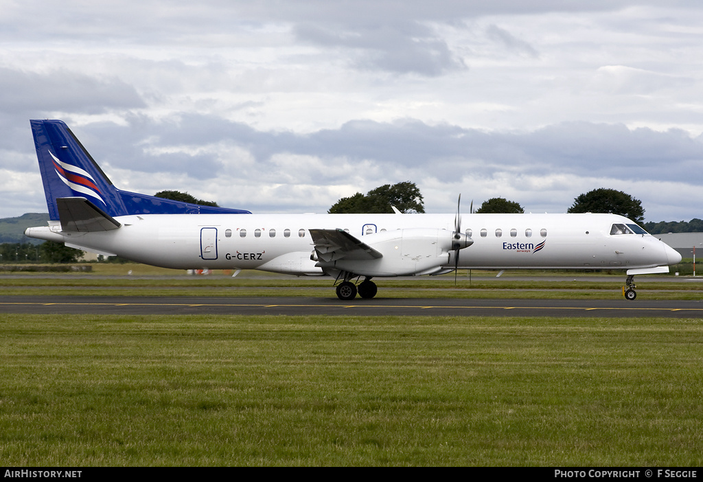 Aircraft Photo of G-CERZ | Saab 2000 | Eastern Airways | AirHistory.net #71921
