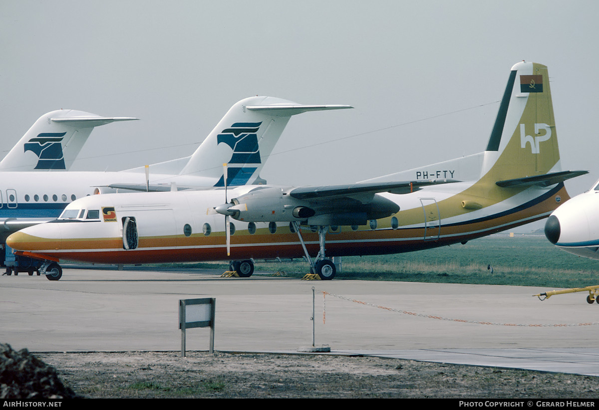 Aircraft Photo of PH-FTY | Fokker F27-500 Friendship | Sonangol Aeronáutica | AirHistory.net #71926