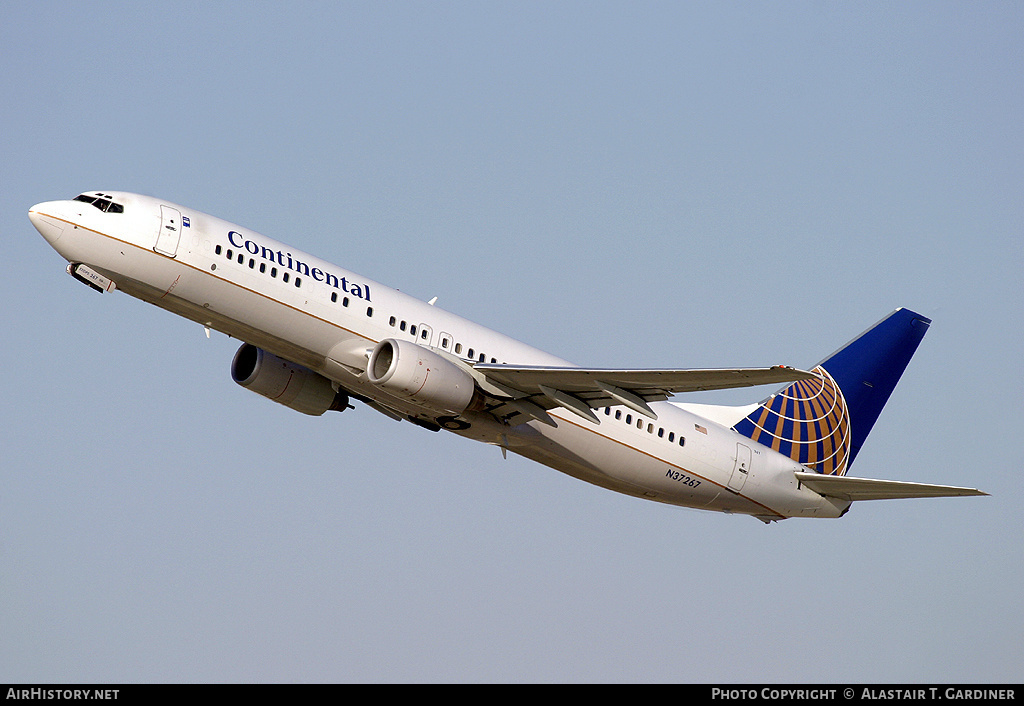 Aircraft Photo of N37267 | Boeing 737-824 | Continental Airlines | AirHistory.net #71991