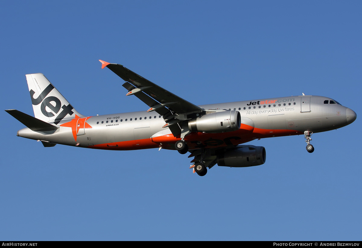 Aircraft Photo of VH-VQG | Airbus A320-232 | Jetstar Airways | AirHistory.net #72023