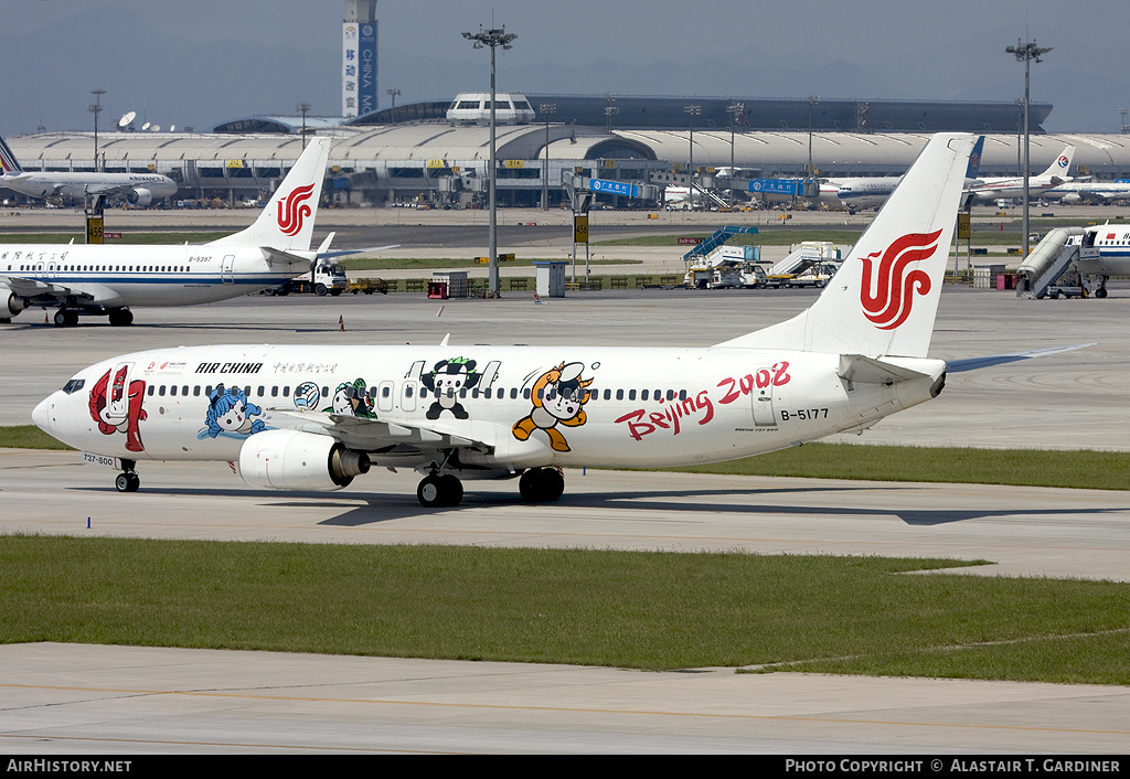 Aircraft Photo of B-5177 | Boeing 737-86N | Air China | AirHistory.net #72040