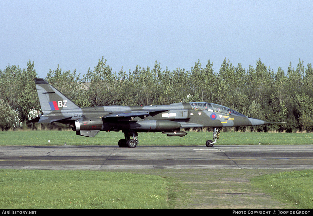 Aircraft Photo of XX836 | Sepecat Jaguar T2 | UK - Air Force | AirHistory.net #72051