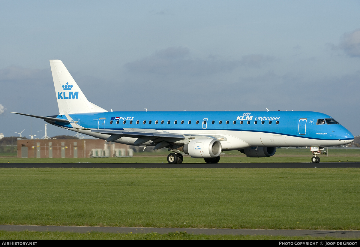 Aircraft Photo of PH-EZE | Embraer 190STD (ERJ-190-100STD) | KLM Cityhopper | AirHistory.net #72094
