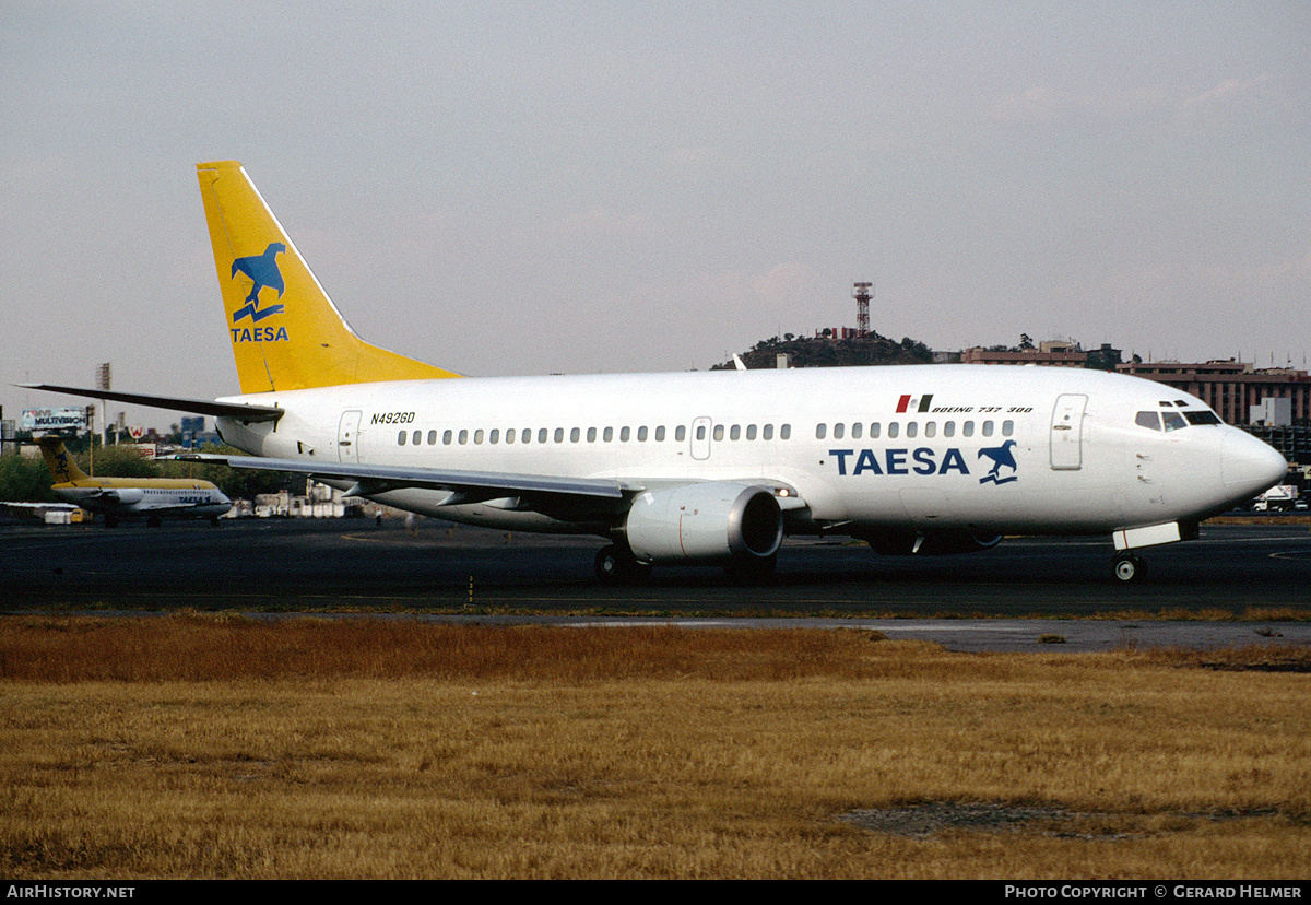 Aircraft Photo of N492GD | Boeing 737-3Q8 | TAESA - Transportes Aéreos Ejecutivos | AirHistory.net #72136