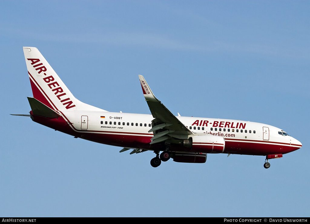 Aircraft Photo of D-ABBT | Boeing 737-76N | Air Berlin | AirHistory.net #72160
