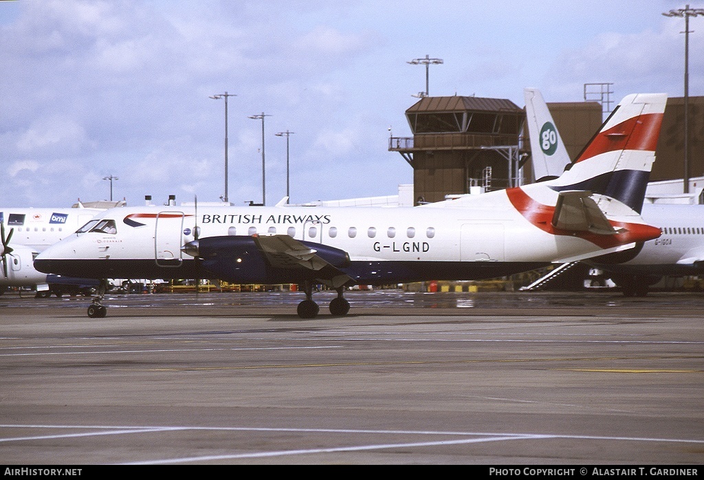 Aircraft Photo of G-LGND | Saab 340B | British Airways | AirHistory.net #72192