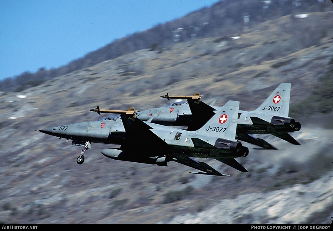 Aircraft Photo of J-3077 | Northrop F-5E Tiger II | Switzerland - Air Force | AirHistory.net #72227