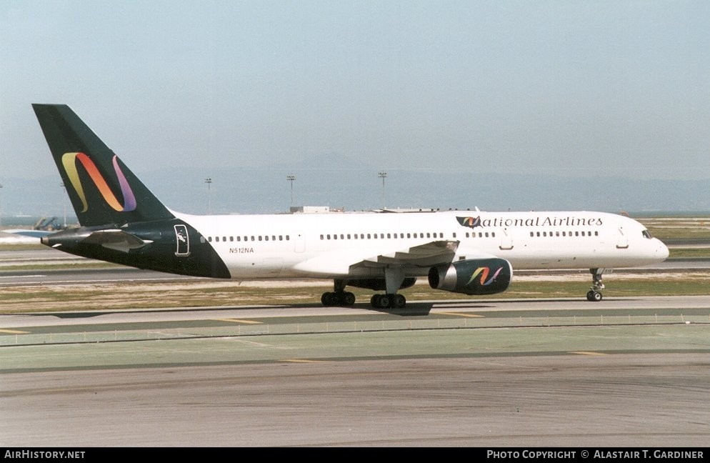 Aircraft Photo of N512NA | Boeing 757-204 | National Airlines | AirHistory.net #72233