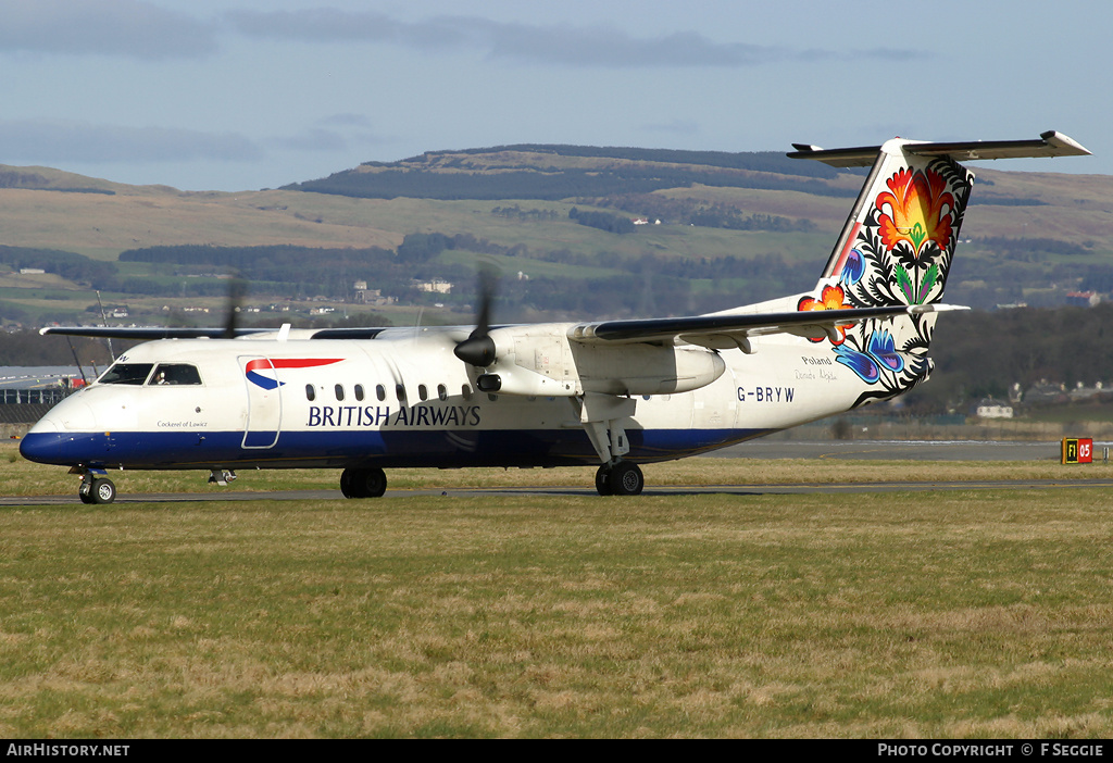 Aircraft Photo of G-BRYW | Bombardier DHC-8-311Q Dash 8 | British Airways | AirHistory.net #72243