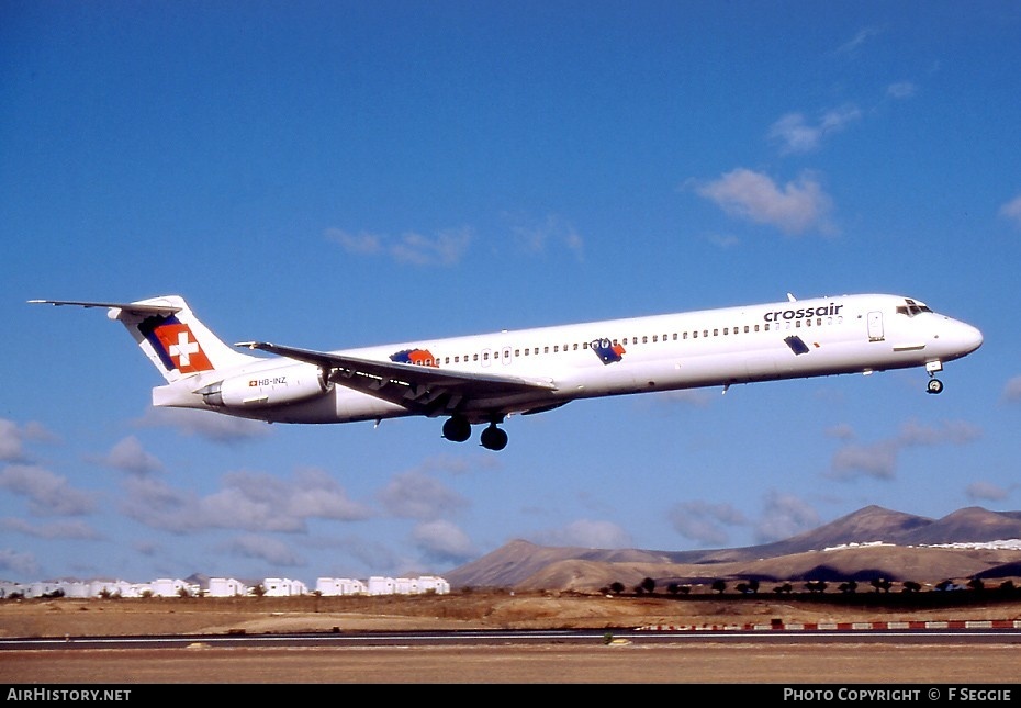 Aircraft Photo of HB-INZ | McDonnell Douglas MD-83 (DC-9-83) | Crossair | AirHistory.net #72252