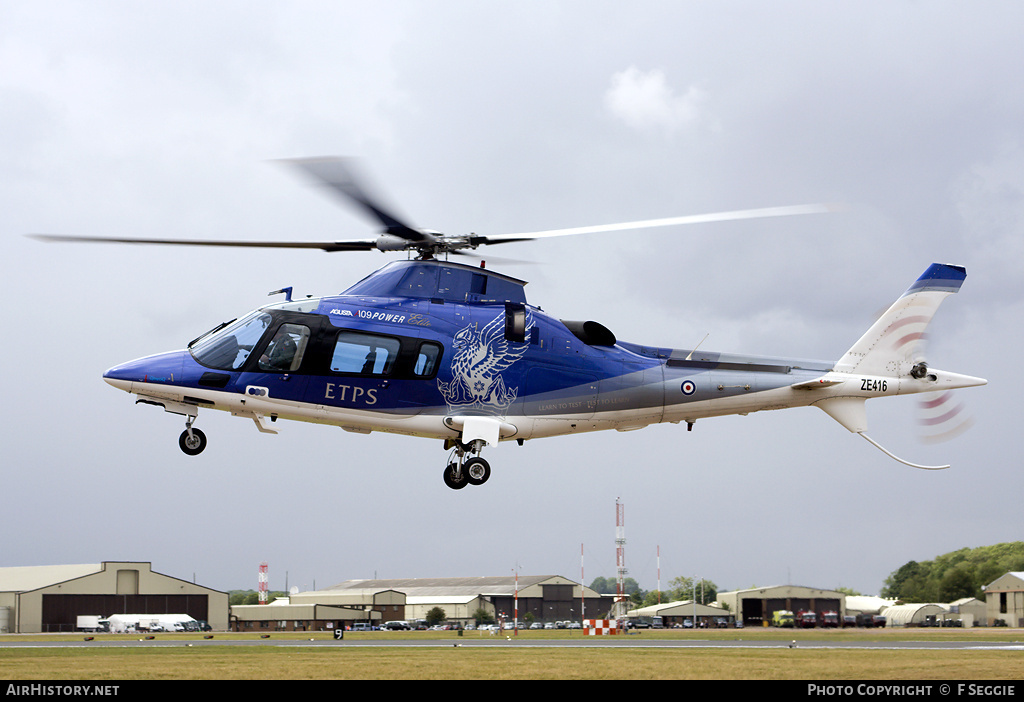 Aircraft Photo of ZE416 | Agusta A-109E Power Elite | UK - Air Force | AirHistory.net #72256