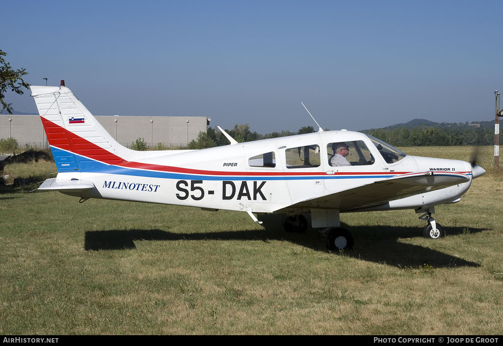 Aircraft Photo of S5-DAK | Piper PA-28-161 Warrior II | AirHistory.net #72272