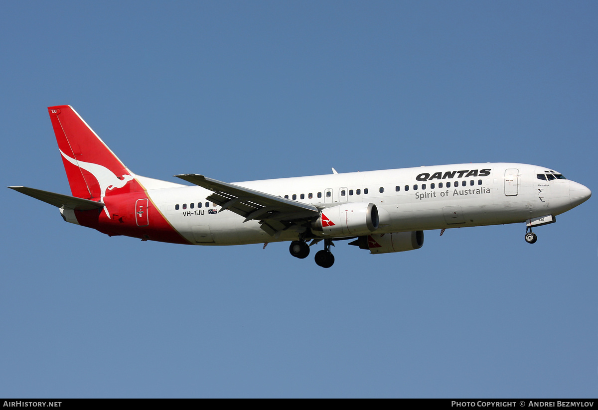 Aircraft Photo of VH-TJU | Boeing 737-476 | Qantas | AirHistory.net #72286