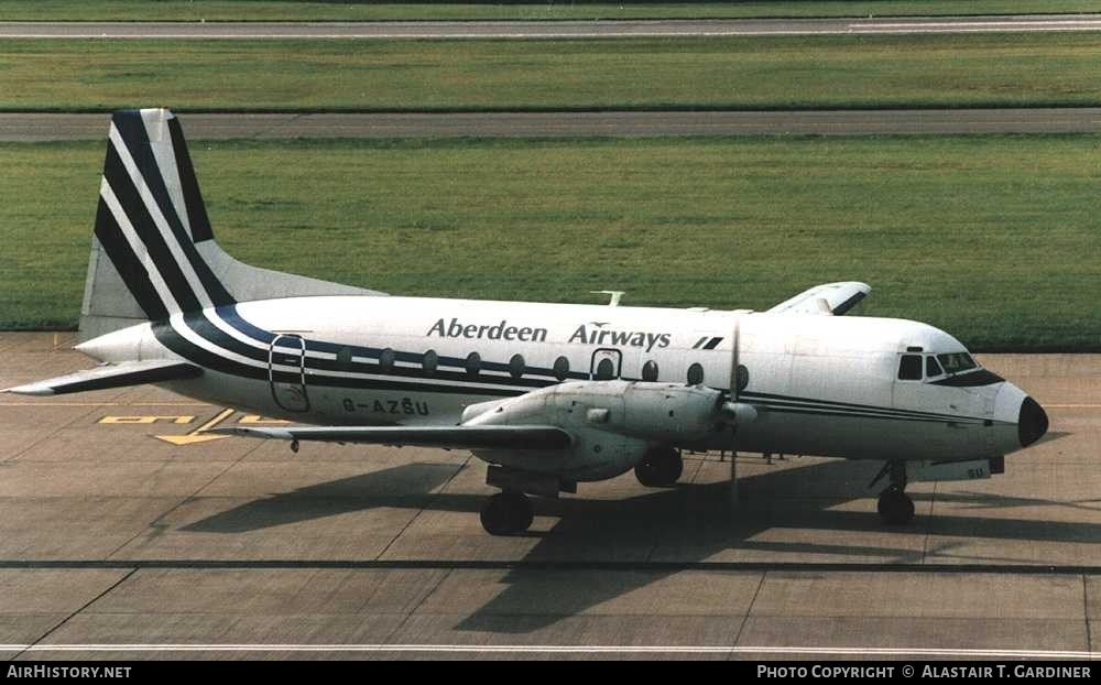 Aircraft Photo of G-AZSU | Hawker Siddeley HS-748 Srs2A/232 | Aberdeen Airways | AirHistory.net #72301