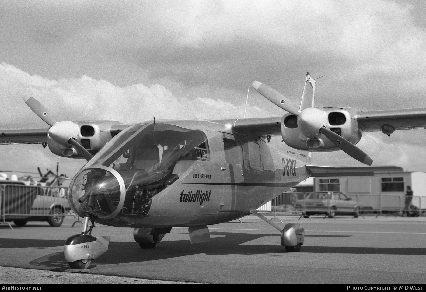 Aircraft Photo of G-SPOT | Partenavia P-68 Observer | Twinflight | AirHistory.net #72311
