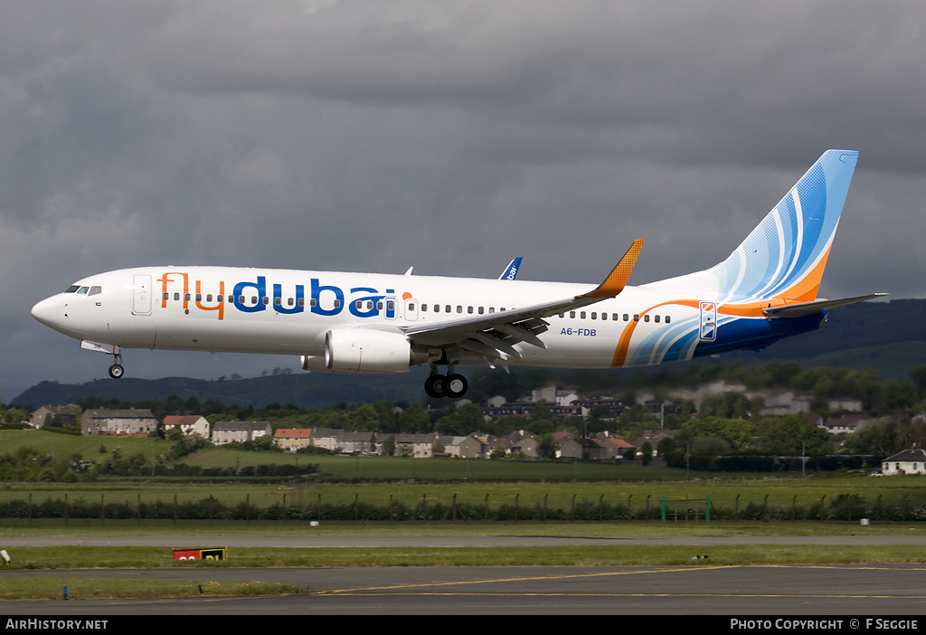 Aircraft Photo of A6-FDB | Boeing 737-8GQ | Flydubai | AirHistory.net #72323