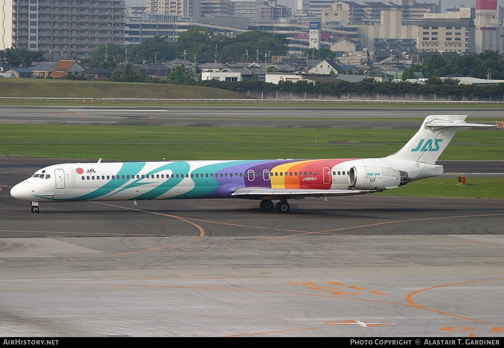 Aircraft Photo of JA8064 | McDonnell Douglas MD-90-30 | Japan Air System - JAS | AirHistory.net #72335