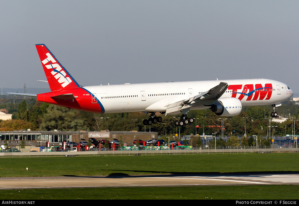 Aircraft Photo of PT-MUD | Boeing 777-32W/ER | TAM Linhas Aéreas | AirHistory.net #72360