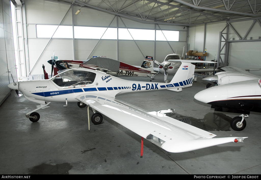 Aircraft Photo of 9A-DAK | Diamond DA20-A1 Katana | MD&V | AirHistory.net #72373