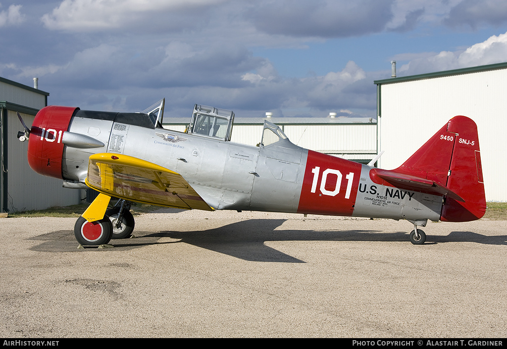 Aircraft Photo of N101X / 9450 | North American SNJ-5 Texan | USA - Navy | AirHistory.net #72374