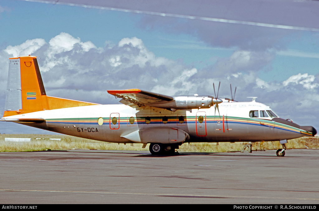 Aircraft Photo of 5Y-DCA | Aerospatiale N-262C-63 Fregate | Directorate of Civil Aviation | AirHistory.net #72384