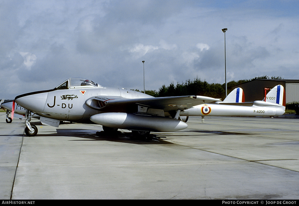 Aircraft Photo of F-AZOO / 10017 | De Havilland D.H. 100 Vampire FB6 | France - Air Force | AirHistory.net #72424