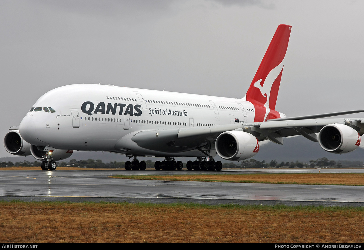 Aircraft Photo of VH-OQA | Airbus A380-842 | Qantas | AirHistory.net #72440