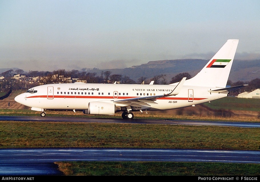 Aircraft Photo of A6-SIR | Boeing 737-7Z5 BBJ | United Arab Emirates Government | AirHistory.net #72442