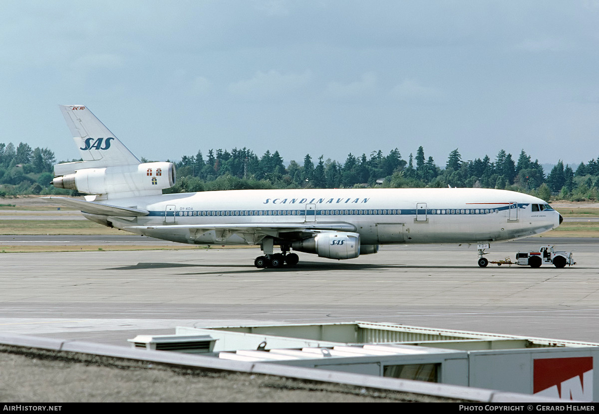 Aircraft Photo of OY-KDA | McDonnell Douglas DC-10-30 | Scandinavian Airlines - SAS | AirHistory.net #72461