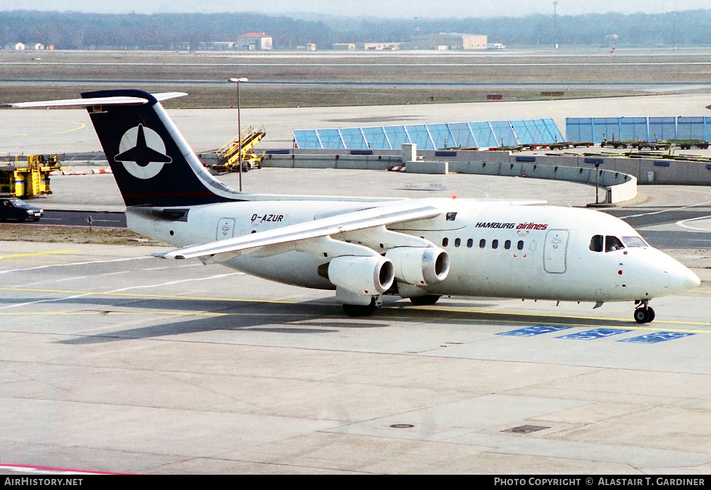 Aircraft Photo of D-AZUR | British Aerospace BAe-146-200 | Hamburg Airlines | AirHistory.net #72469