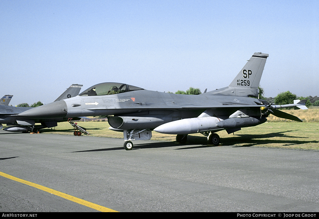 Aircraft Photo of 86-0259 / AF86-259 | General Dynamics F-16C Fighting Falcon | USA - Air Force | AirHistory.net #72471