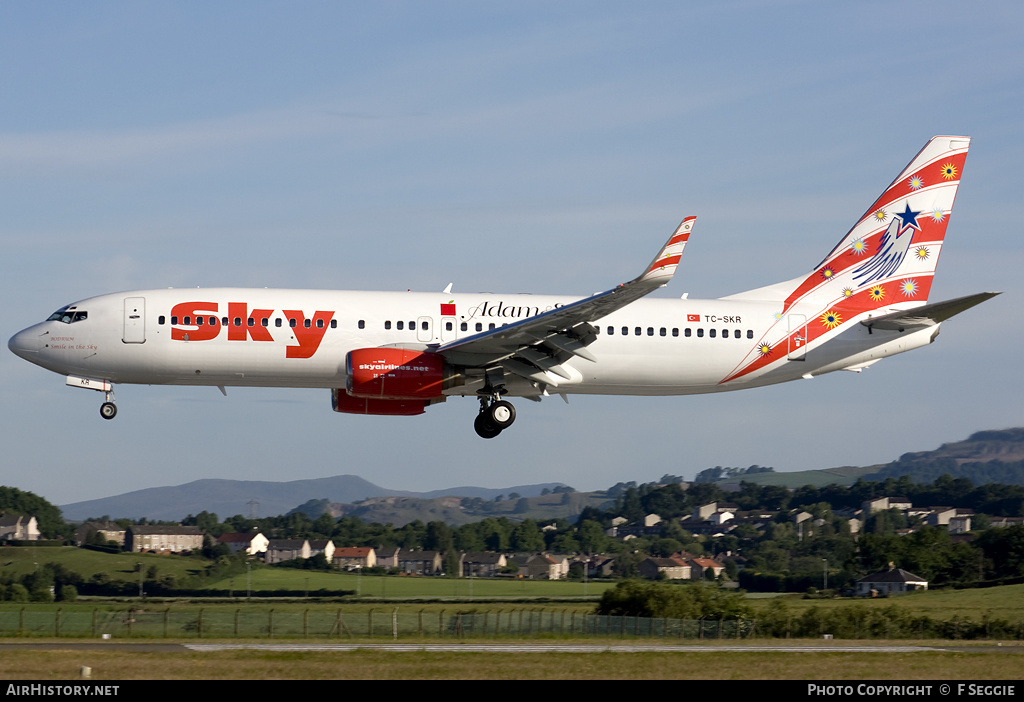 Aircraft Photo of TC-SKR | Boeing 737-83N | Sky Airlines | AirHistory.net #72480