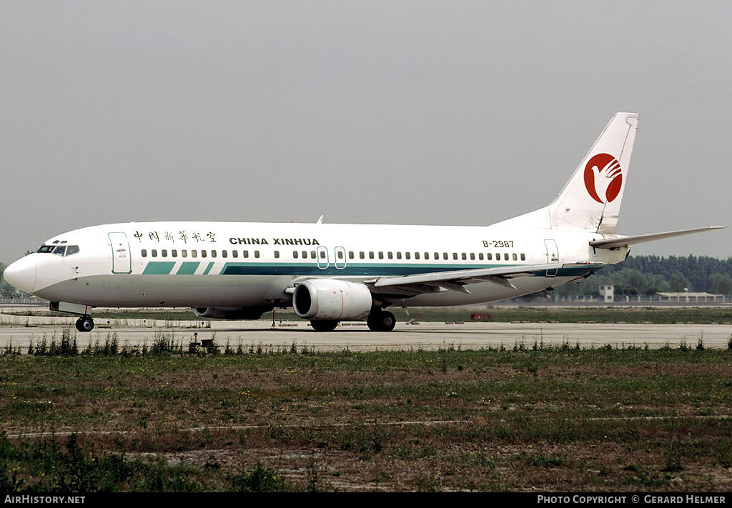 Aircraft Photo of B-2987 | Boeing 737-46Q | China Xinhua Airlines | AirHistory.net #72522