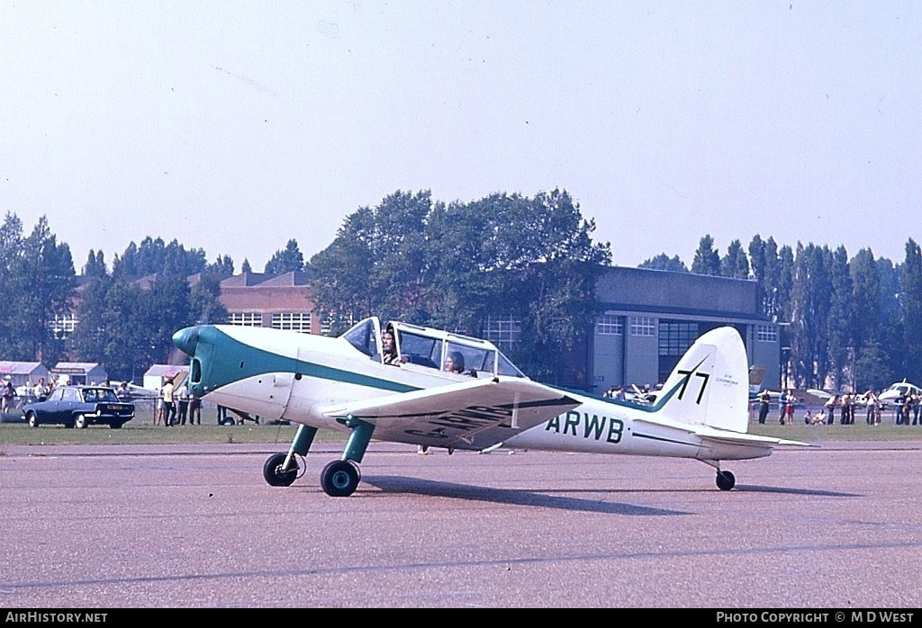 Aircraft Photo of G-ARWB | De Havilland DHC-1 Chipmunk Mk22A | AirHistory.net #72534