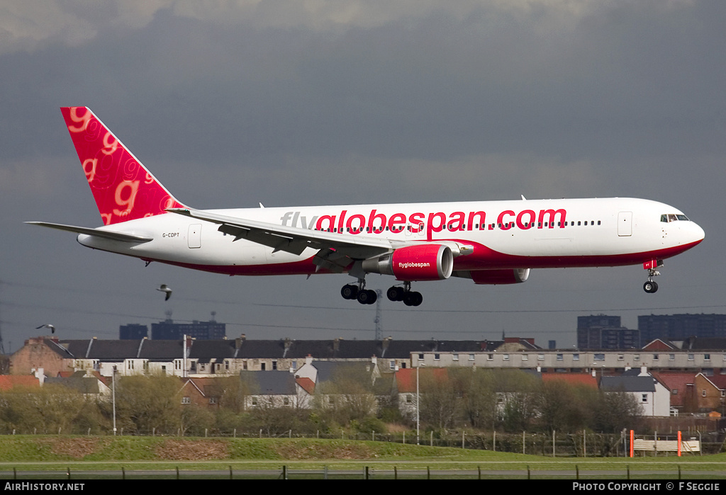 Aircraft Photo of G-CDPT | Boeing 767-319/ER | Flyglobespan | AirHistory.net #72551