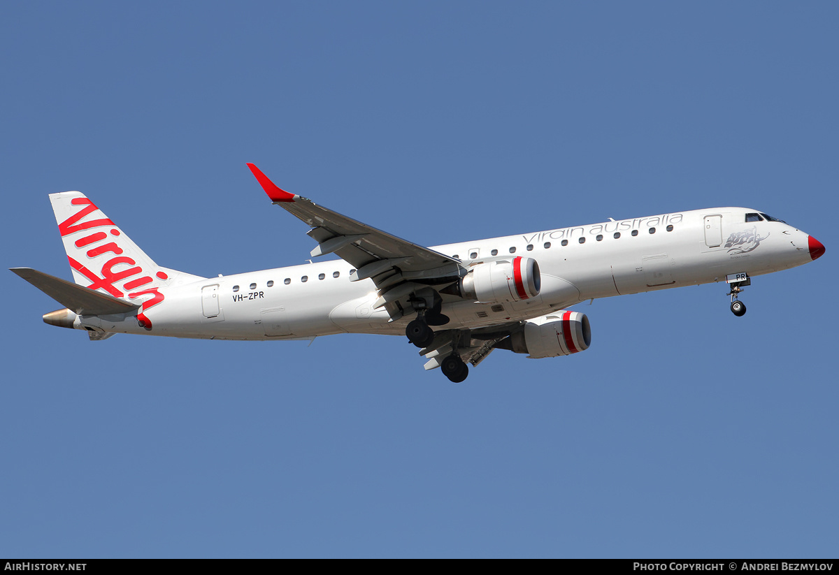 Aircraft Photo of VH-ZPR | Embraer 190AR (ERJ-190-100IGW) | Virgin Australia Airlines | AirHistory.net #72623
